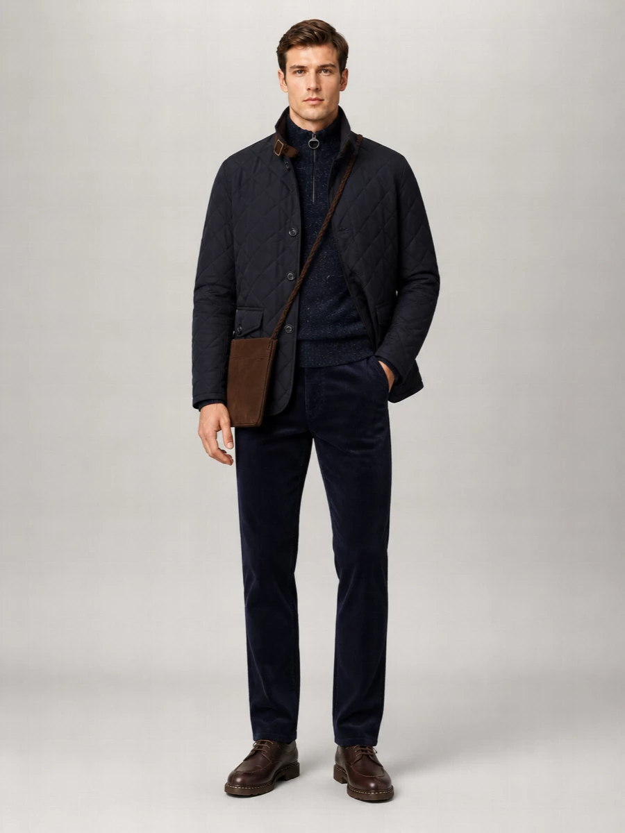 Barbour Quilted High-Collar Lightweight Jacket