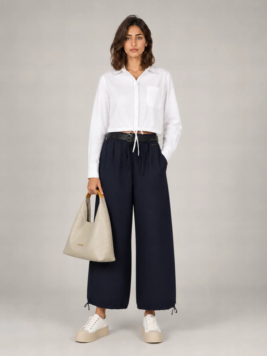 Marni Virgin Wool Oversized Wide-Leg Trousers