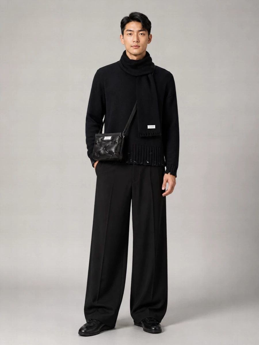 Marni Cotton Distressed Ribbed Crewneck Jumper
