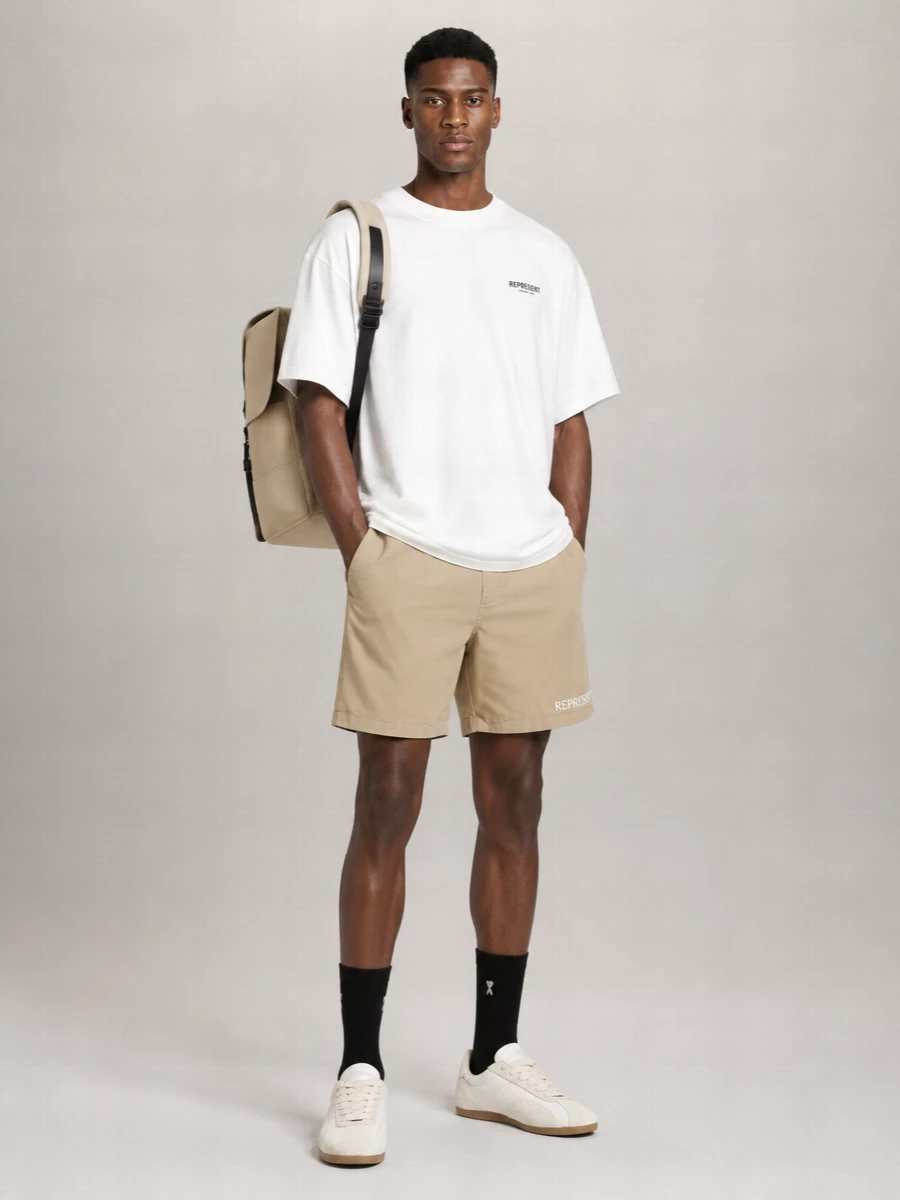 Represent Logo Bermuda Shorts