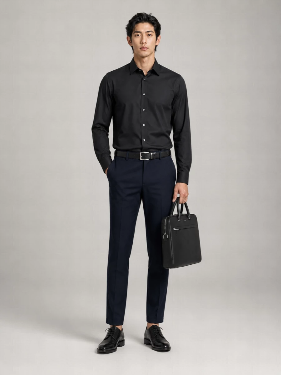 Boss Regular-Fit Cotton Poplin Shirt