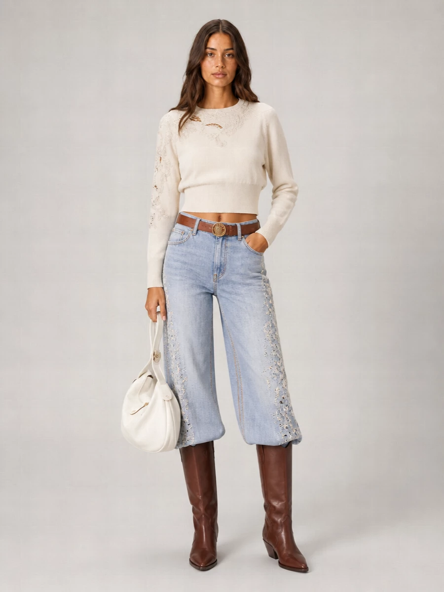 Ermanno Scervino Wide-Leg Flared Jeans