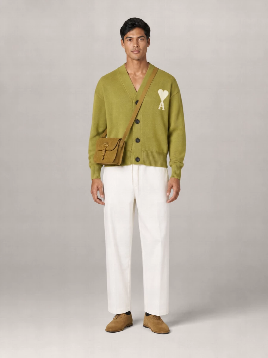 Ami Paris Wool Cardigan