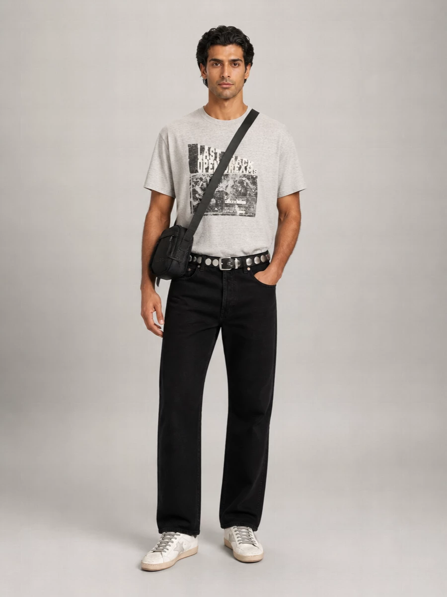 Golden Goose Cotton Printed Short-Sleeve T-Shirt