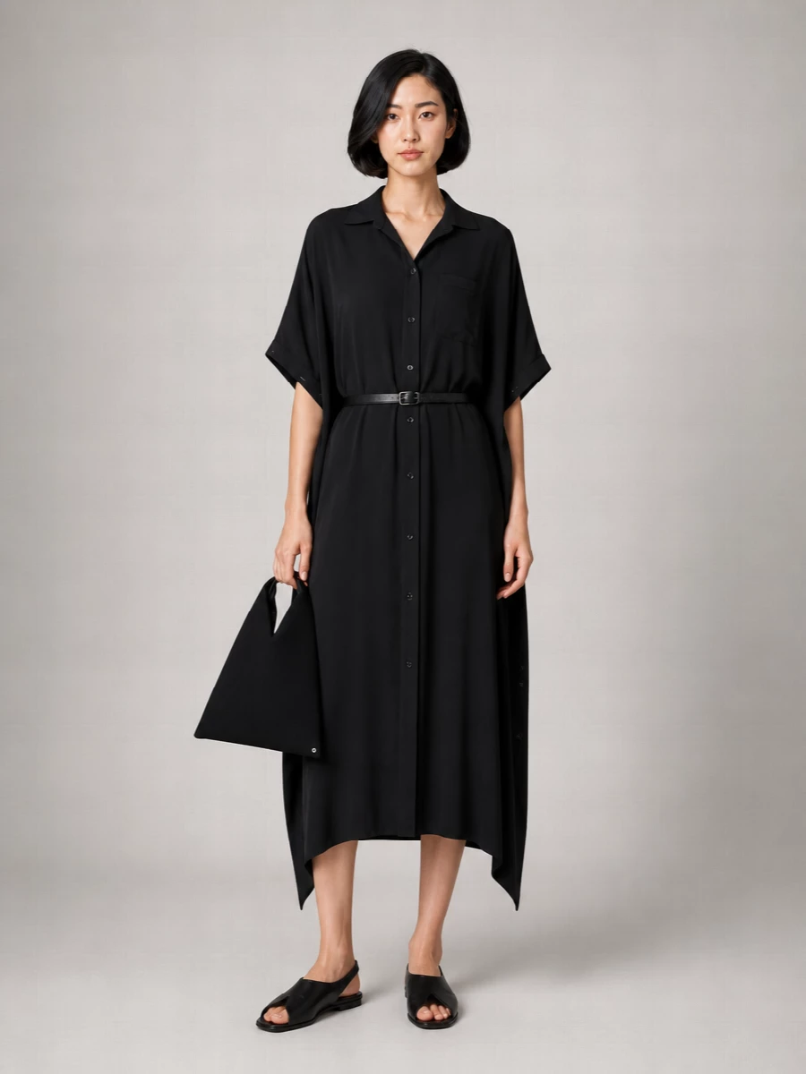 Mm6 Maison Margiela Polyester Midi Dress