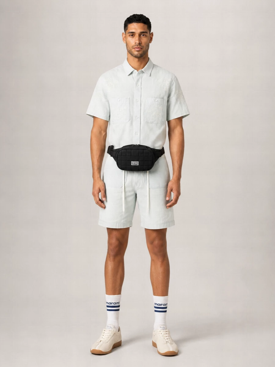 Kenzo Chambray Short-Sleeve Shirt