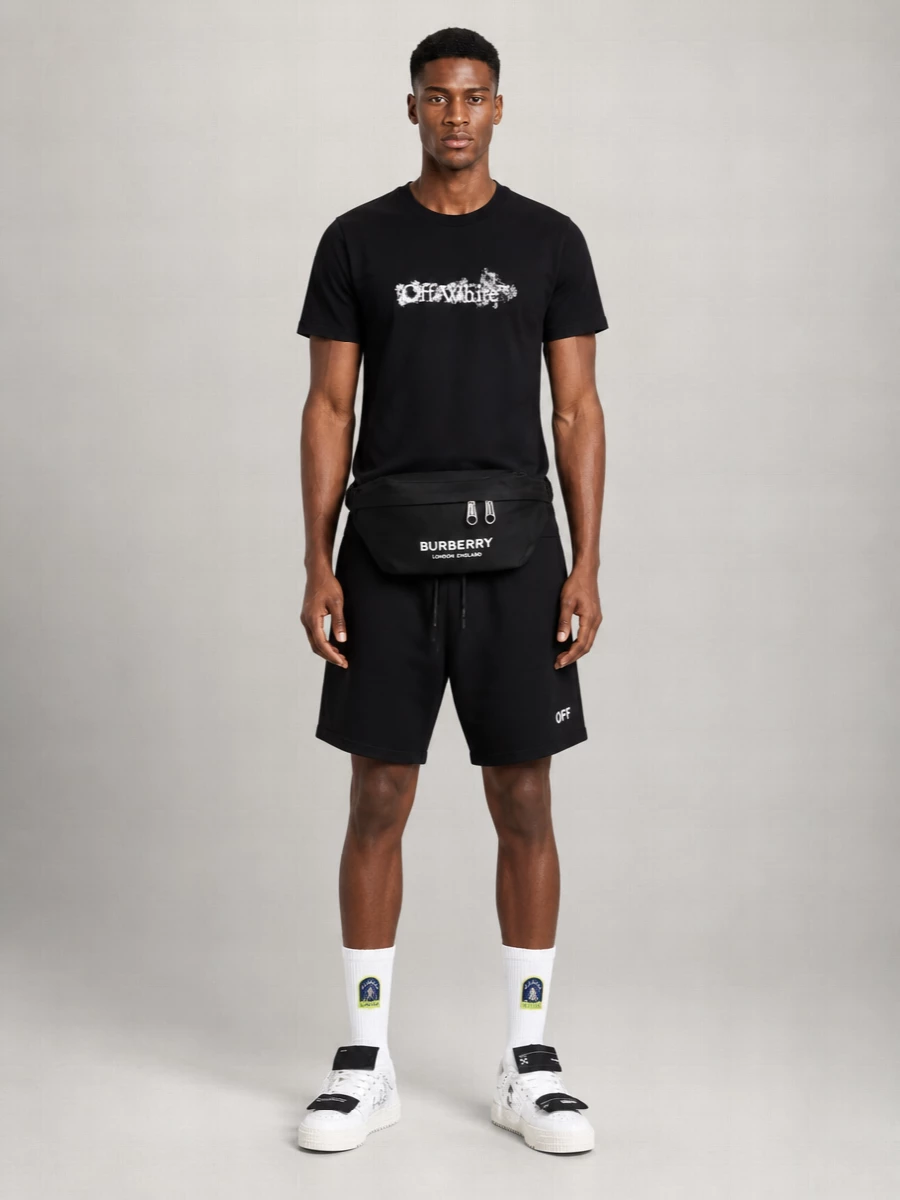 Off-White Cotton Logo-Print T-Shirt