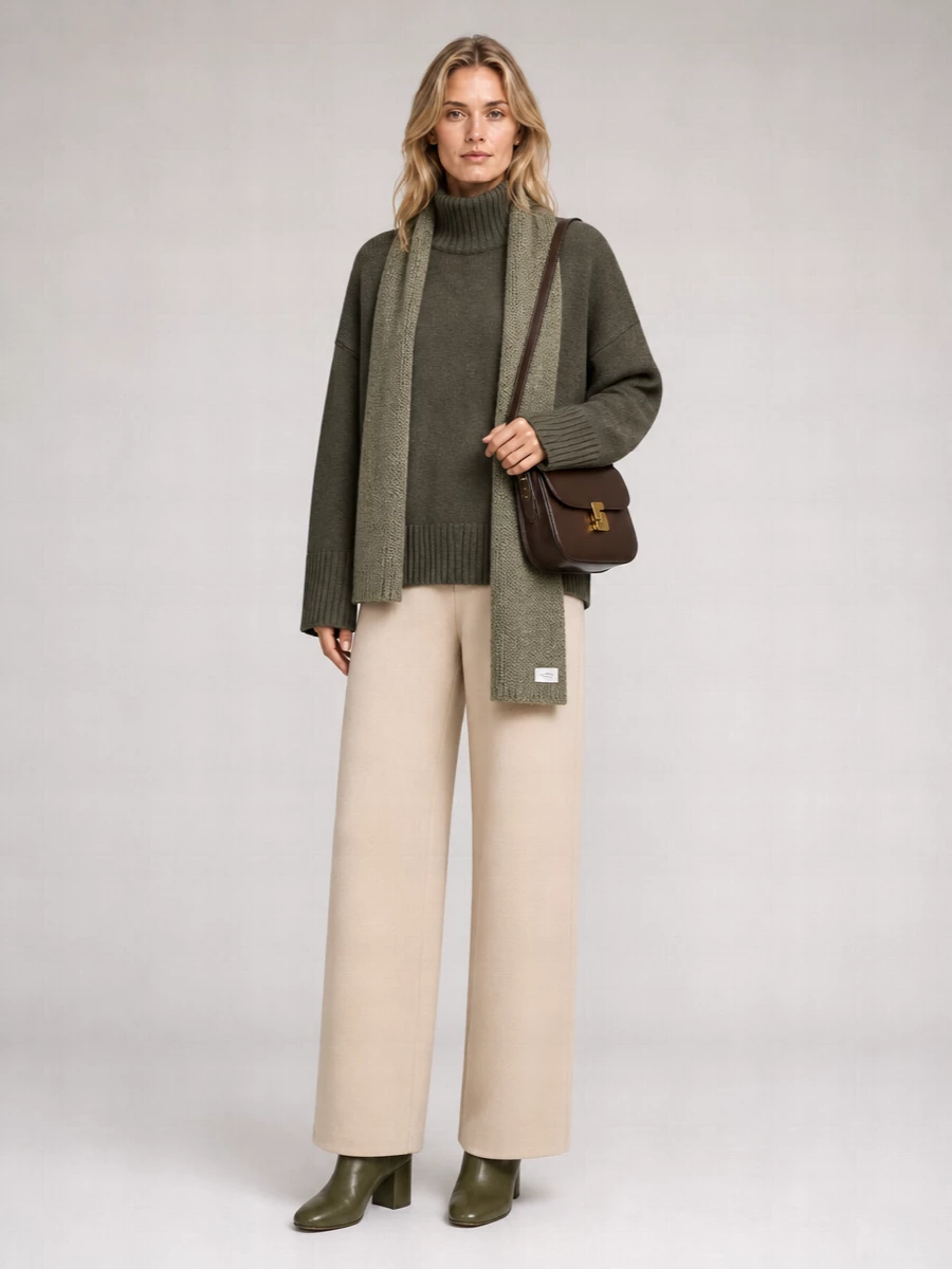 Soeur merino wool turtleneck sweater