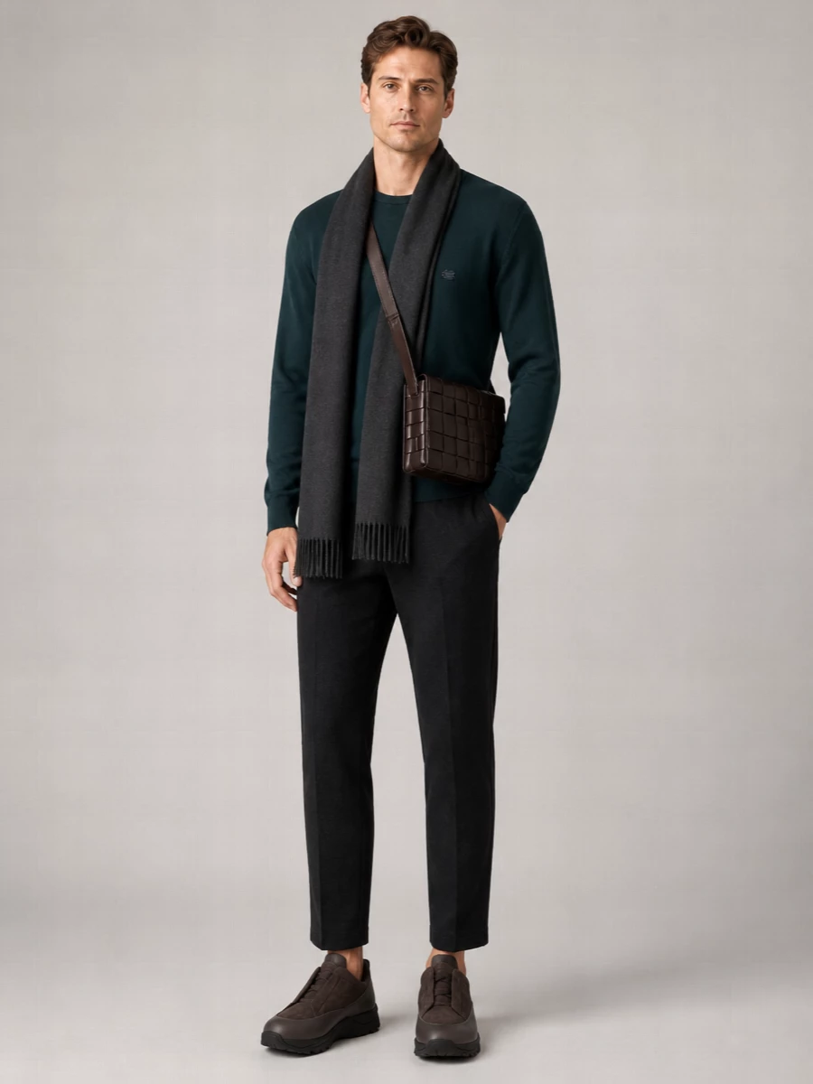 Zegna Leather Low-Top Sneakers