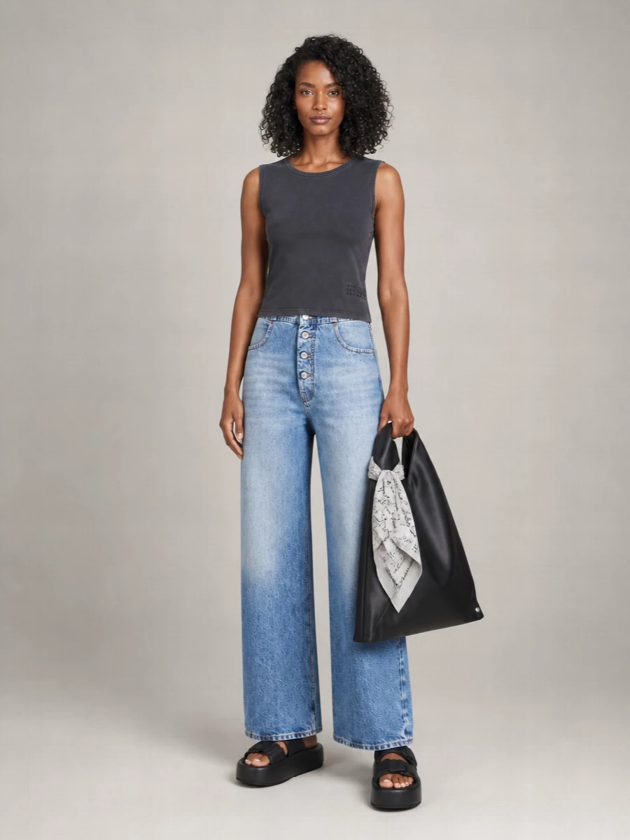 Mm6 Maison Margiela Cotton Tank Bodysuit