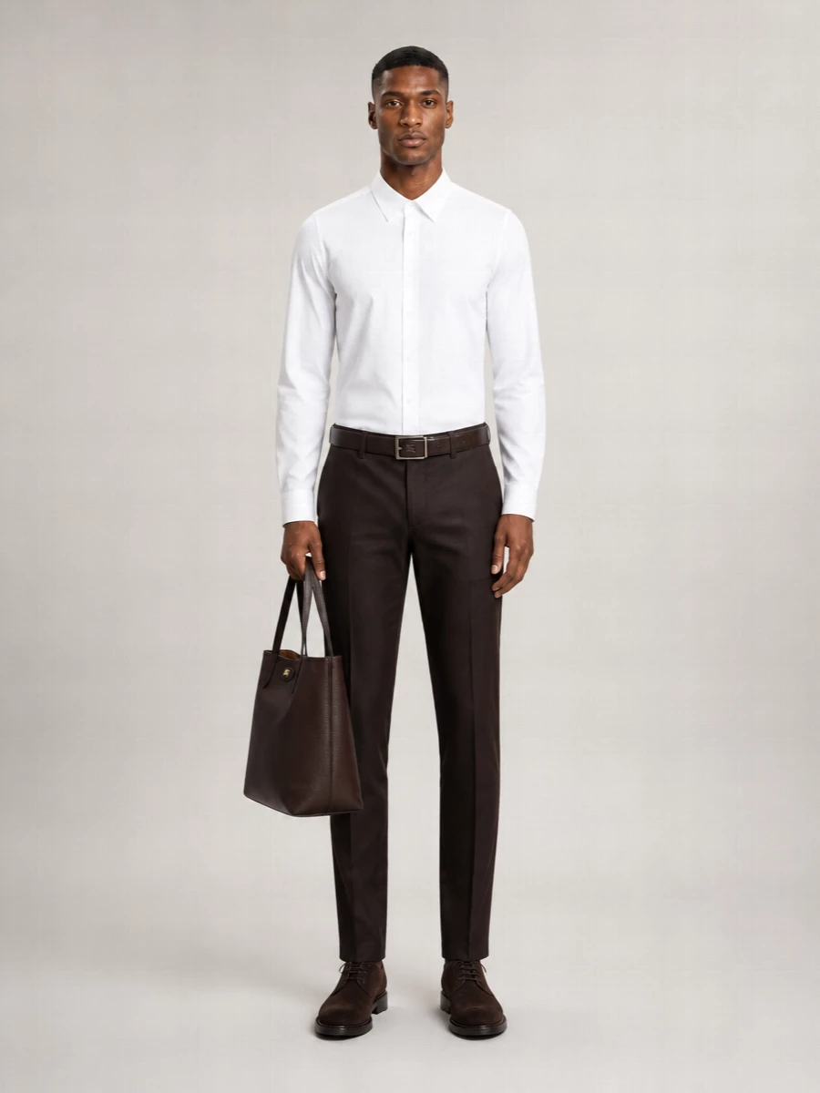 Paul Smith Linen Straight-Leg Trousers
