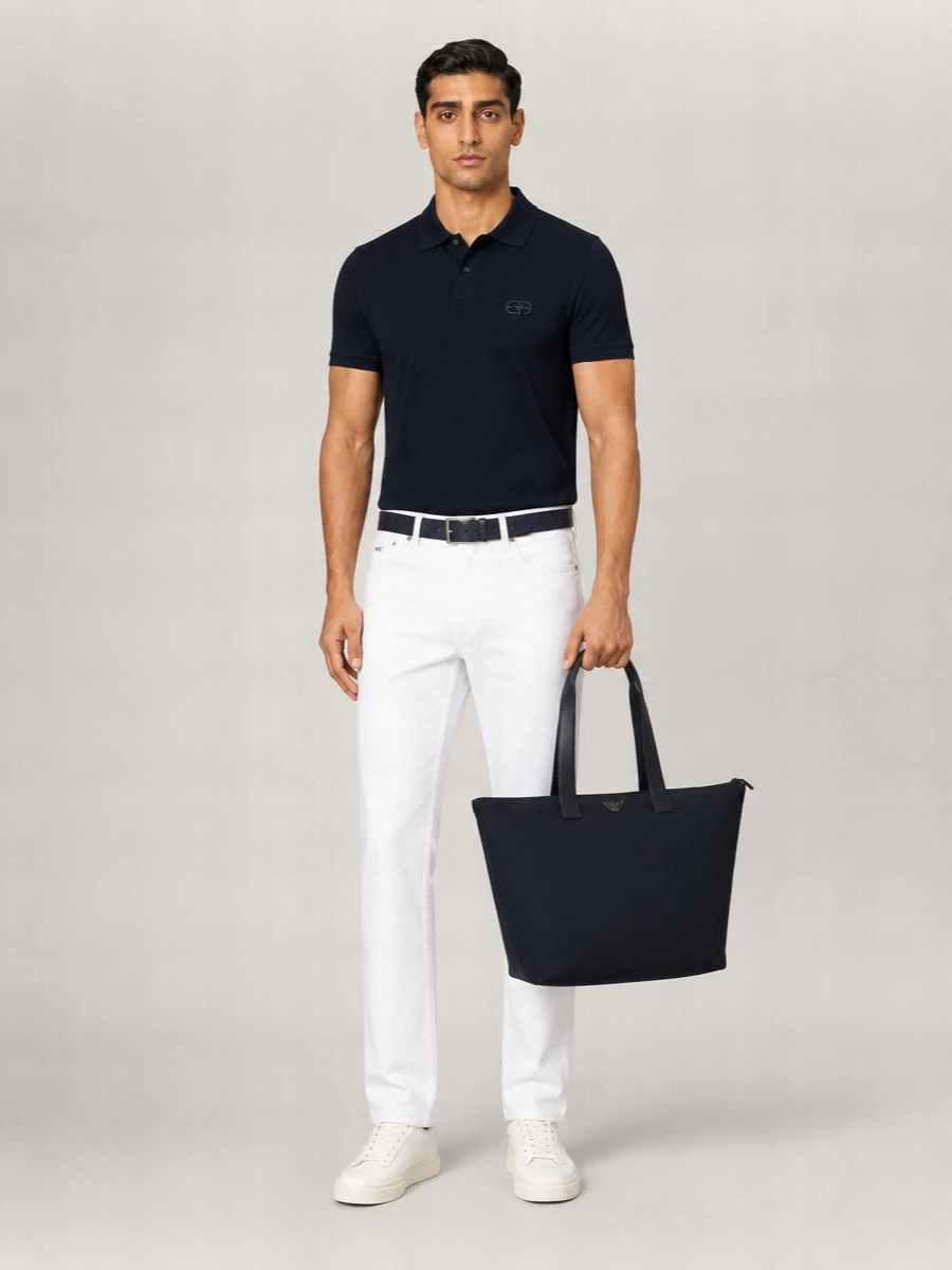Emporio Armani Cotton Short-Sleeve Polo Shirt