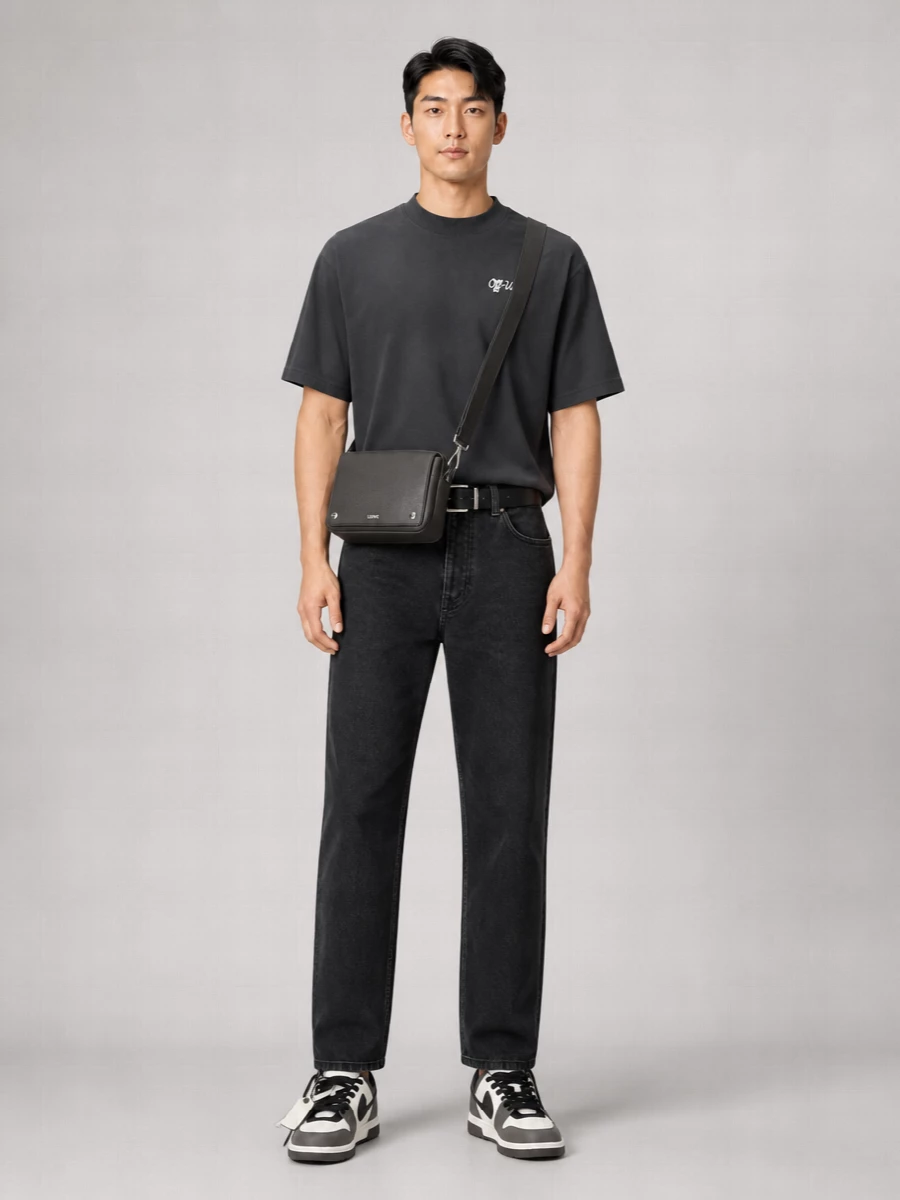 Off-White Cotton Oversized Script Skate T-Shirt