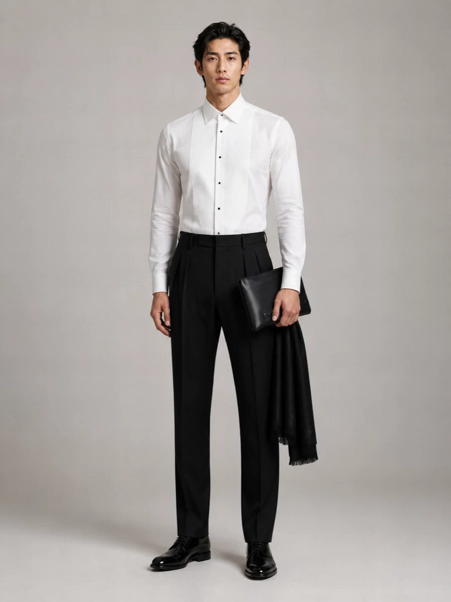 Dolce&Gabbana Cotton Tuxedo Shirt