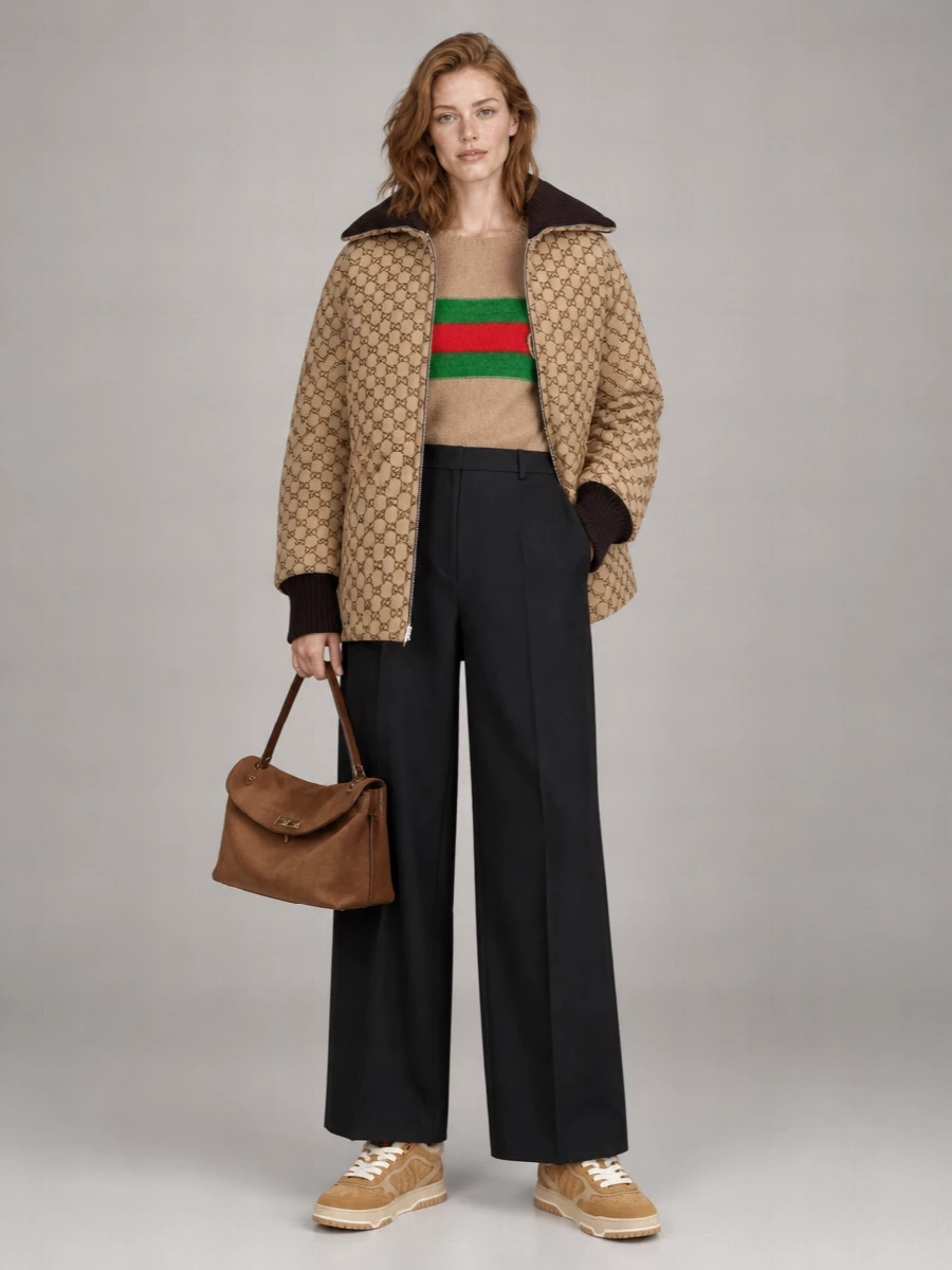Gucci Leather Low-Top Sneakers