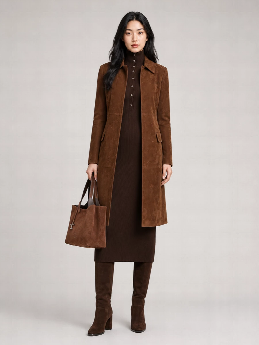 Tom Ford Lamb Leather Mackintosh Coat