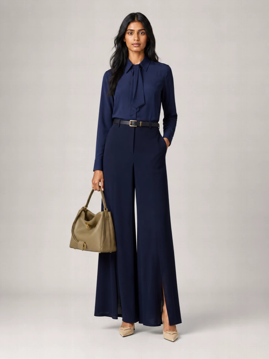 Max Mara Silk Scarf Shirt