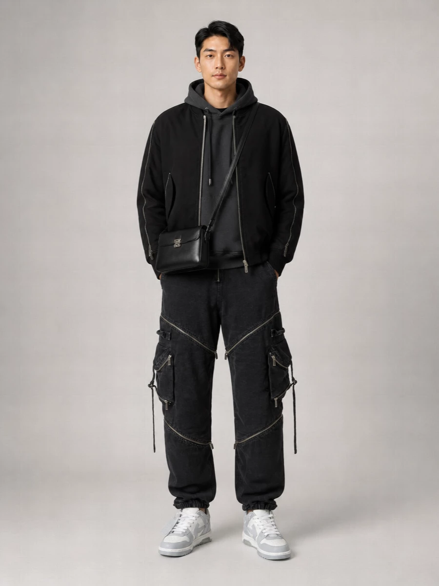 Off-White Nylon Padded Bomber Jacket
