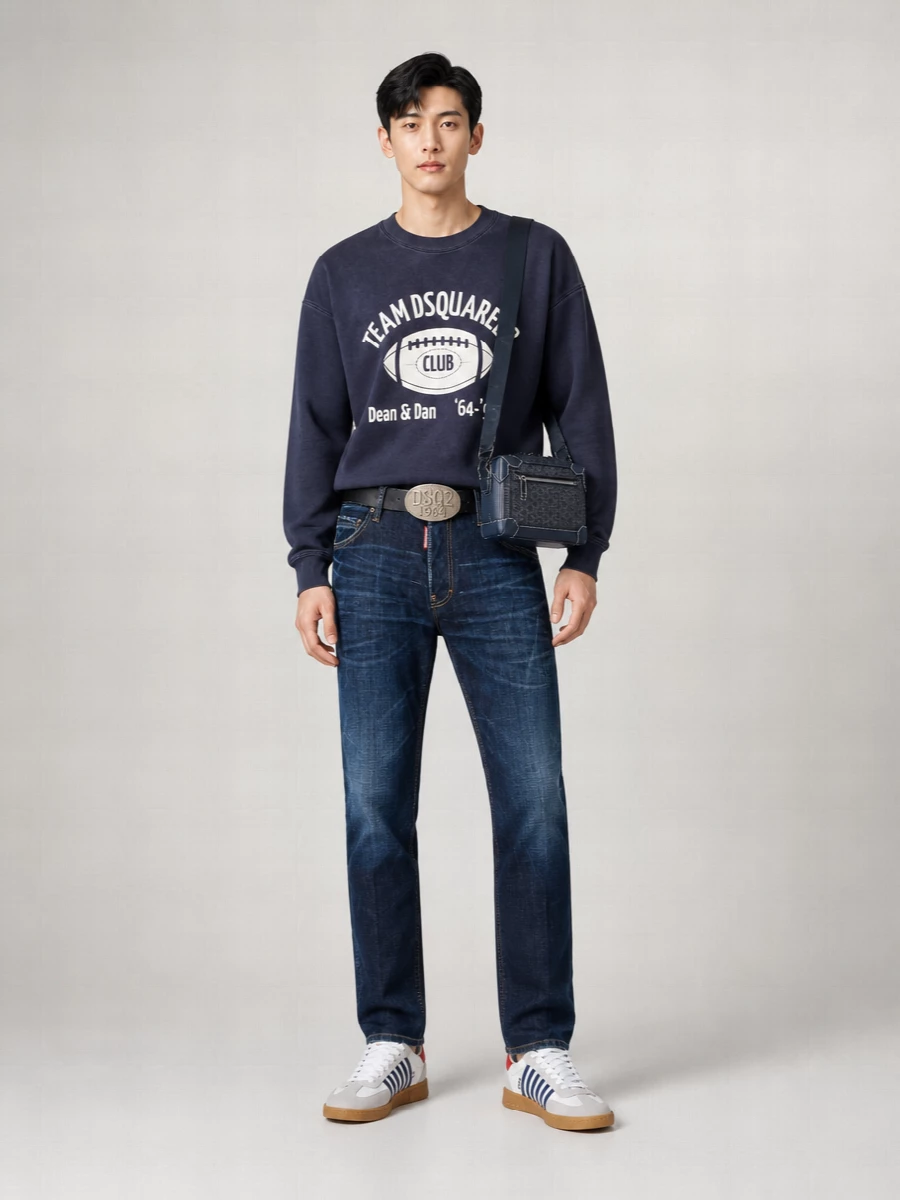 Dsquared2 Cotton Jersey Logo-Print Sweatshirt