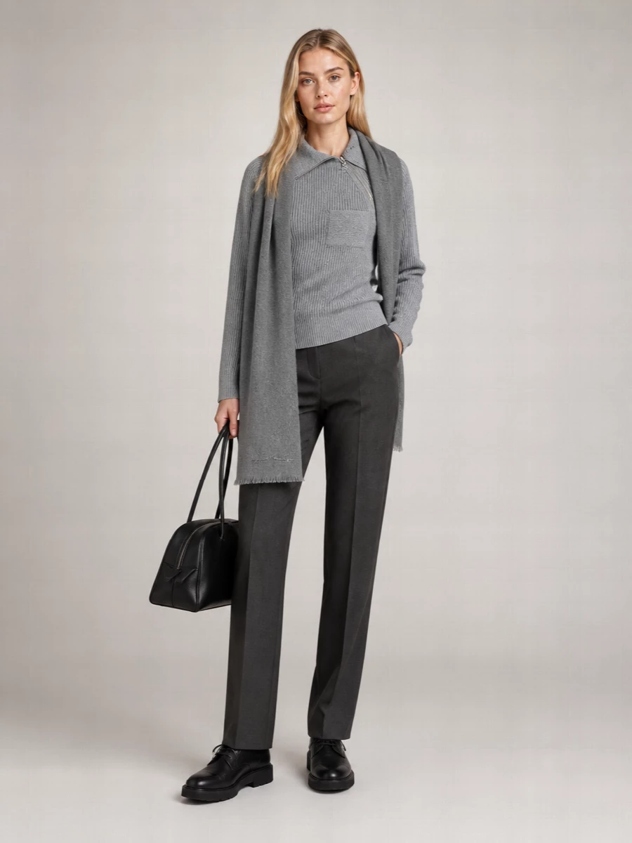Sportmax Cashmere Wool Zip Jumper