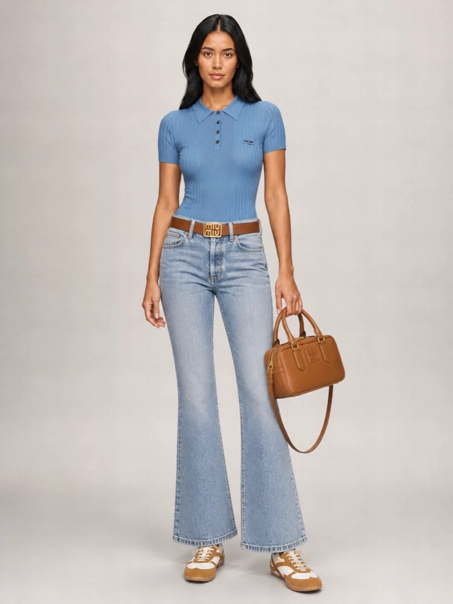 Miu Miu Calf Leather Shoulder Bag