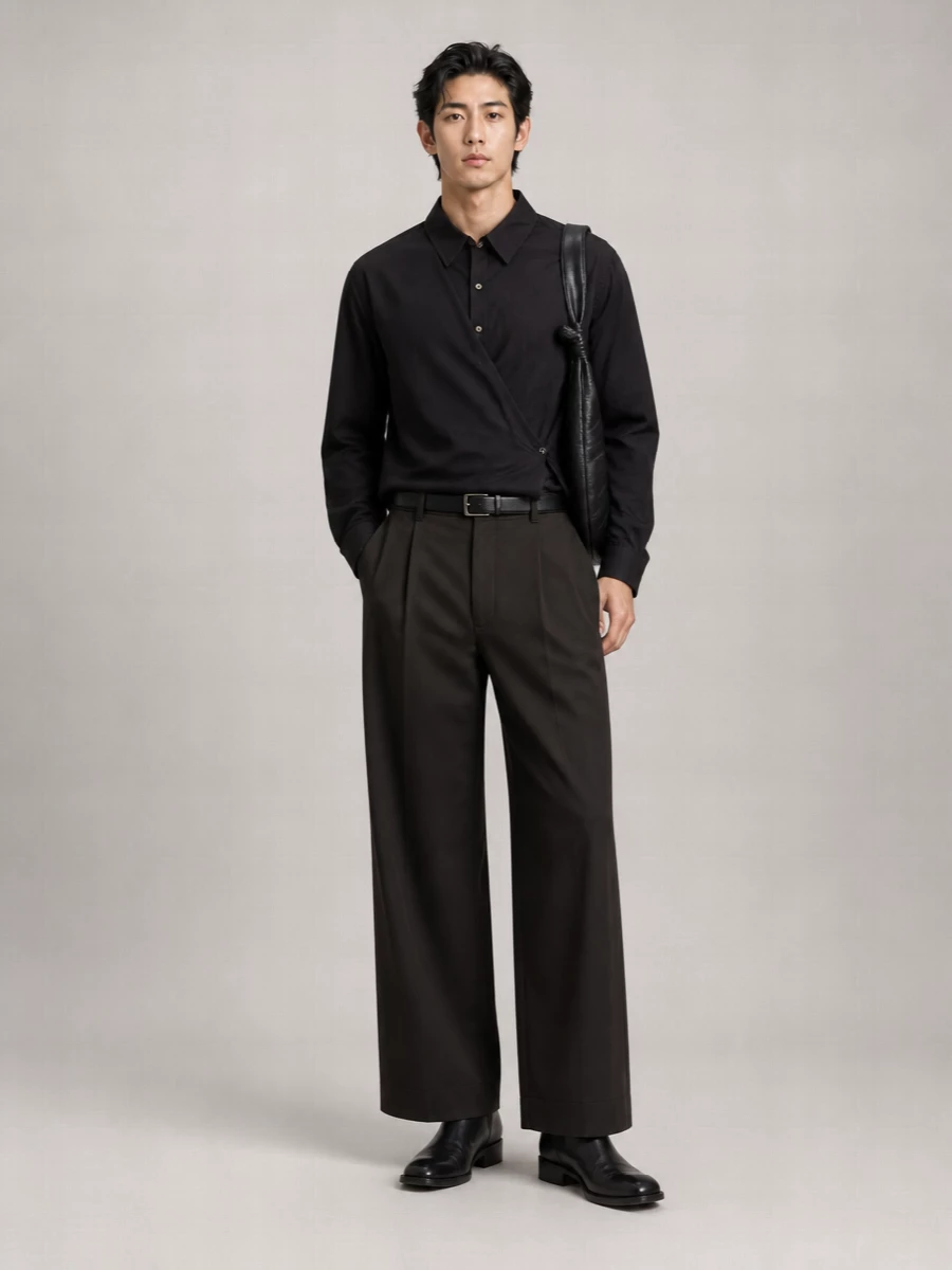 Lemaire Wide-Leg Tailored Trousers