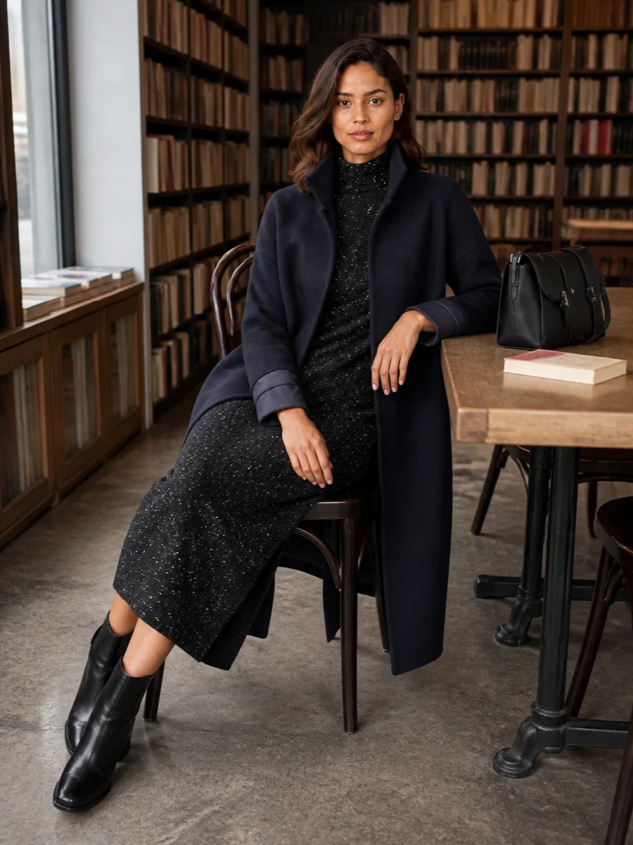 The row knit dress herno coat marni boots