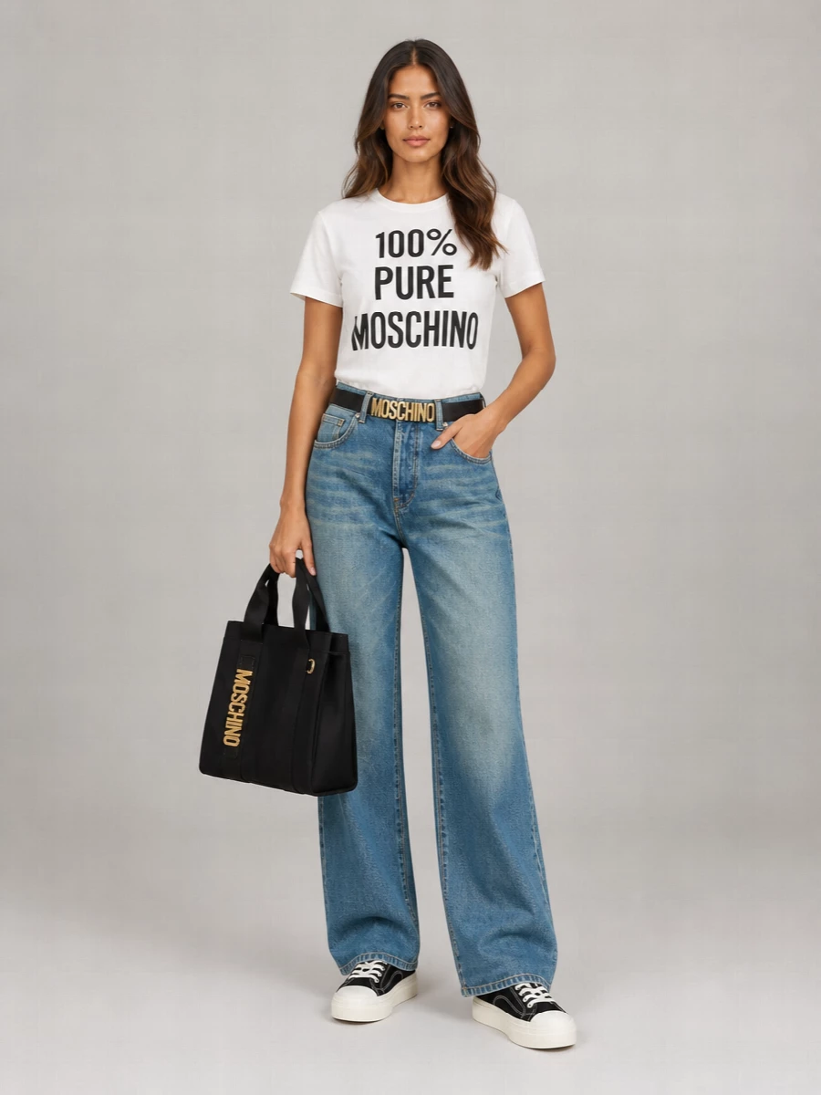 Moschino Logo Print Blouse