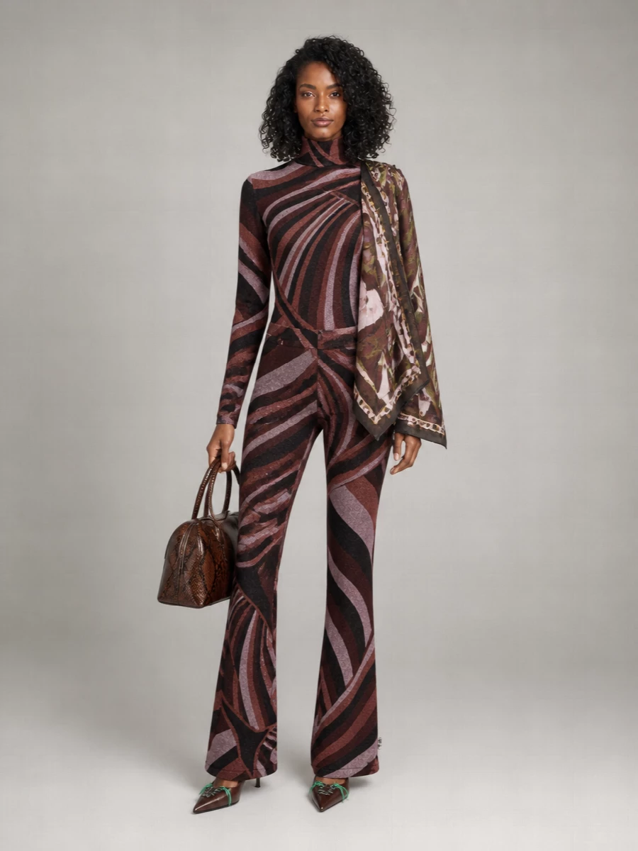 Pucci Printed Lurex Knitted Top