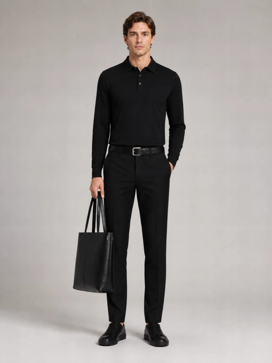 Zanone Long Sleeve Polo Shirt