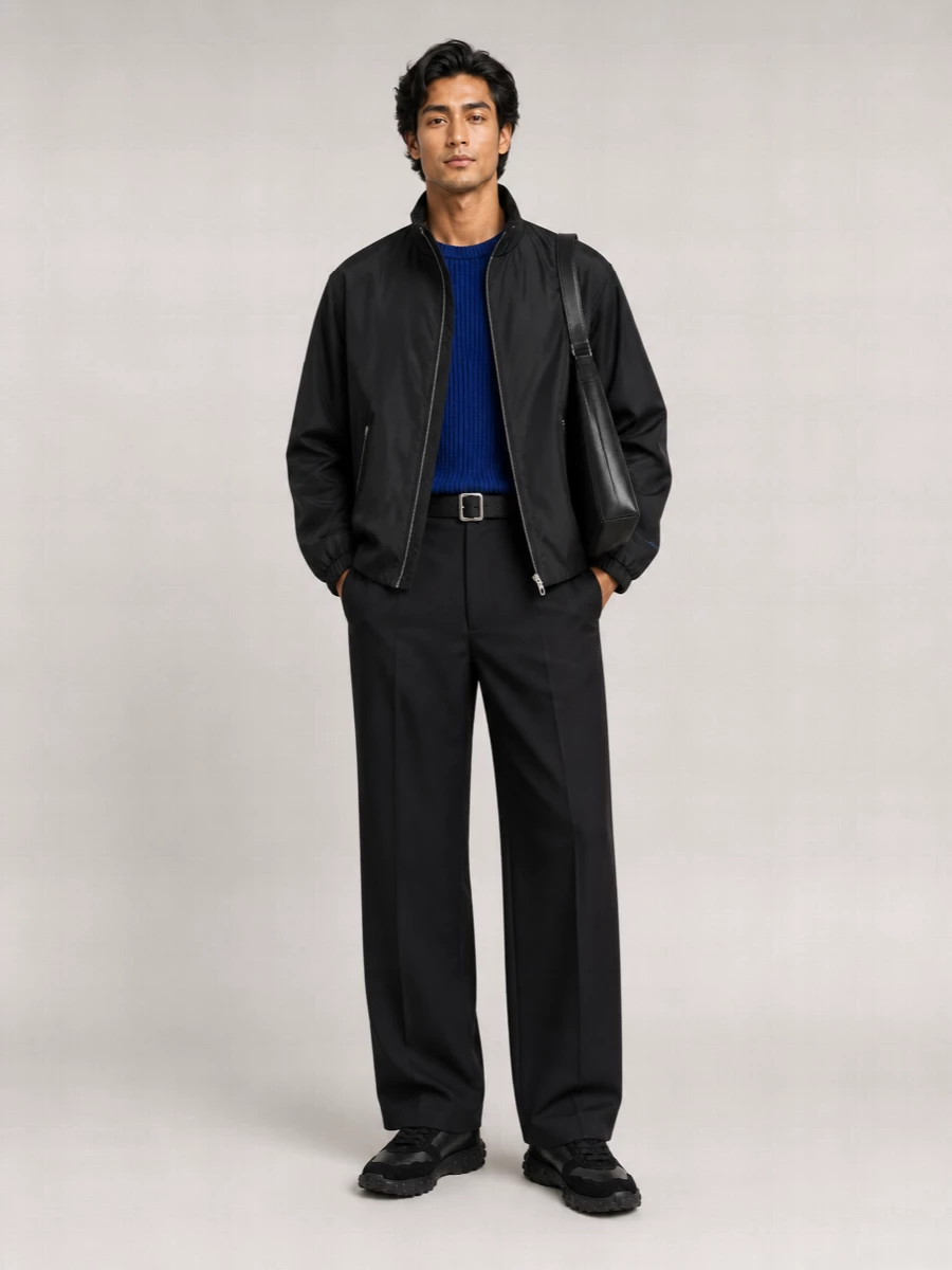 Jil Sander Technical Taffeta Single-Breasted Jacket