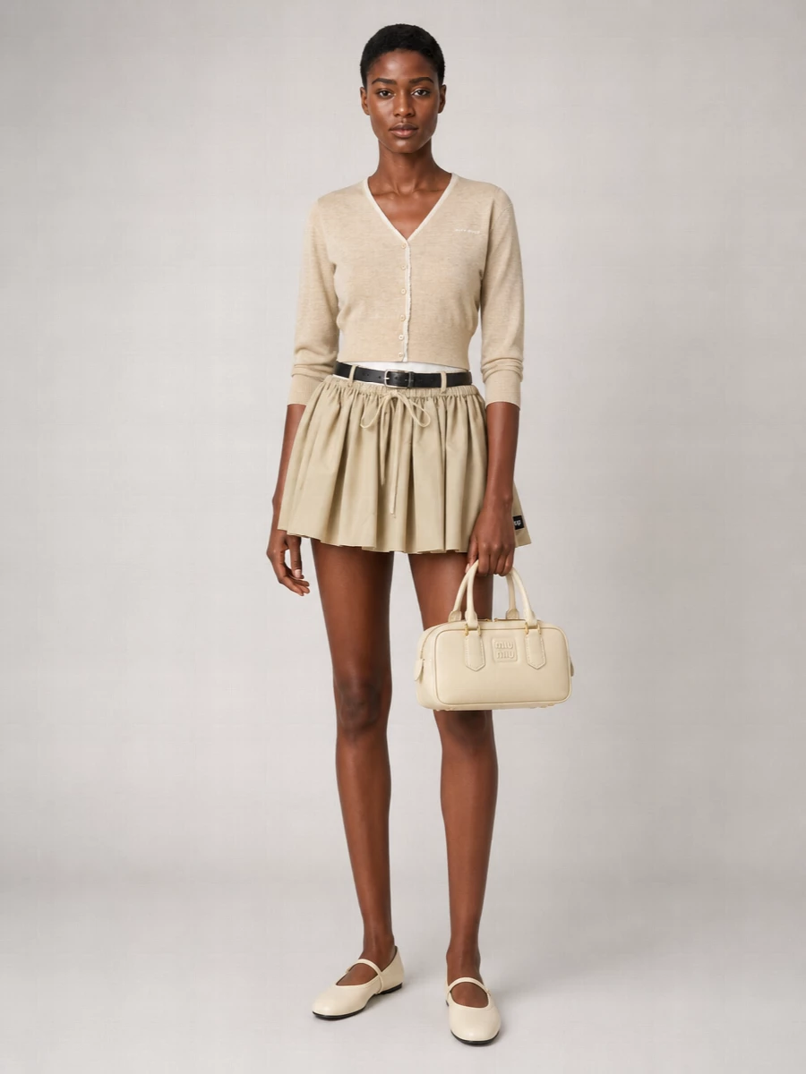 Miu Miu Jacquard Mini Skirt