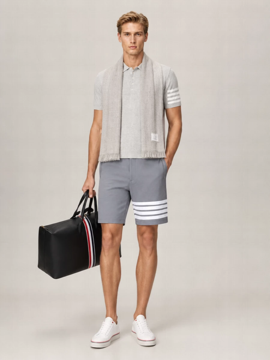 Thom Browne Straight-Leg Bermuda Shorts