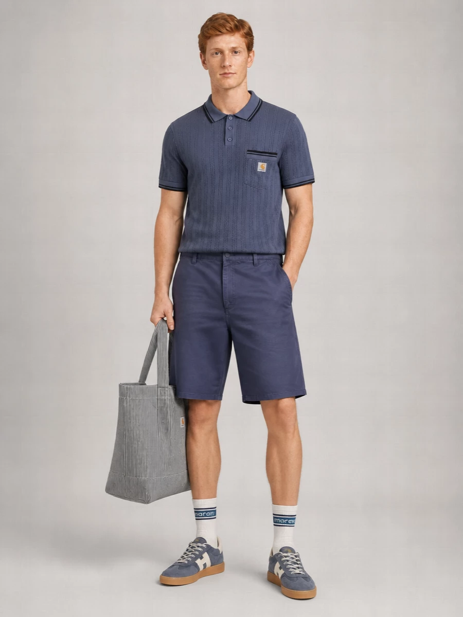 Carhartt Wip Cotton Short-Sleeve Polo Shirt