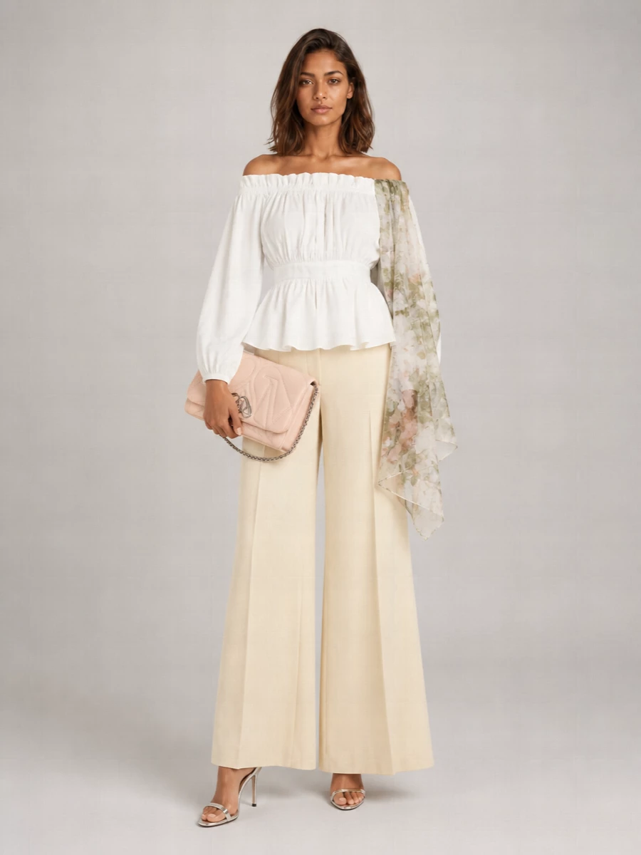 Alexander Mcqueen Cotton Off-Shoulder Peplum Blouse