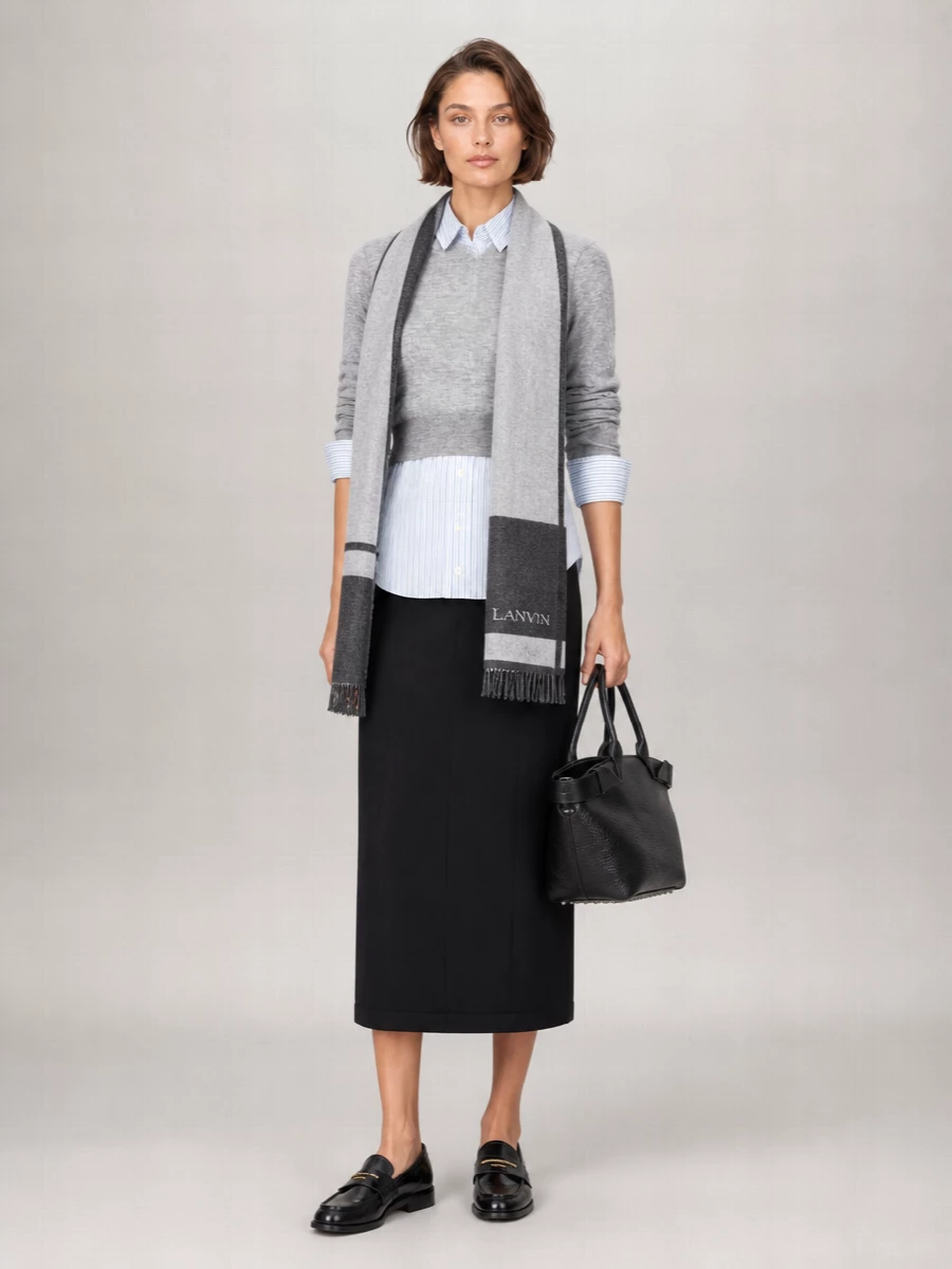 Alexander Wang Wool Sheer Panel Knitted Shirt