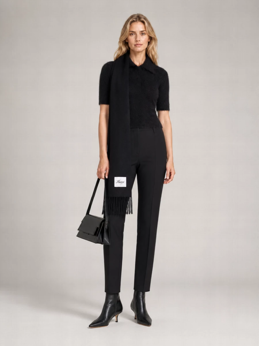 Marni Mohair Short-Sleeve Polo Shirt
