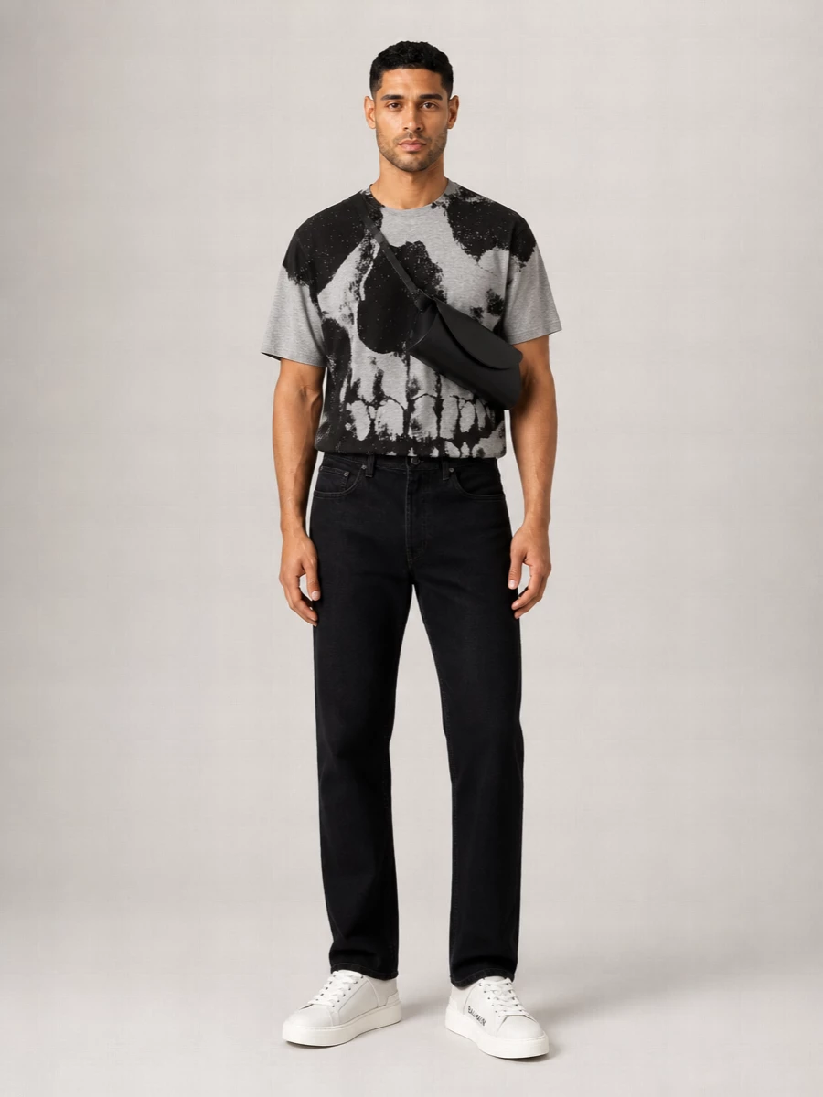 Alexander Mcqueen Cotton Skull Print Crew Neck Short-Sleeve T-Shirt