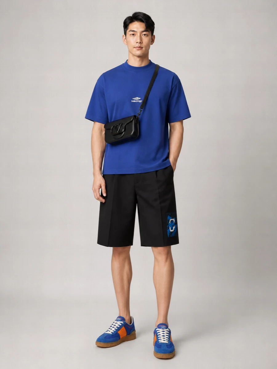 Valentino Garavani Suede And Fabric Low-Top Sneakers