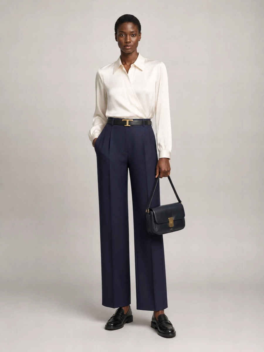 Semicouture Wide-Leg Trousers