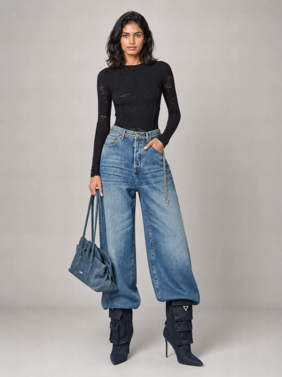 The Attico Leather Tube Boots