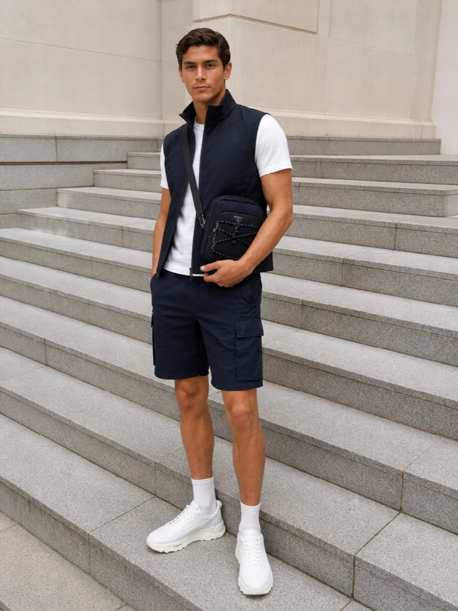 Valentino sneakers herno cargo shorts prada bag