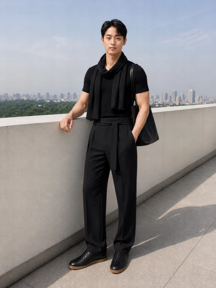 Kiko kostadinov trouser black designer sneakers