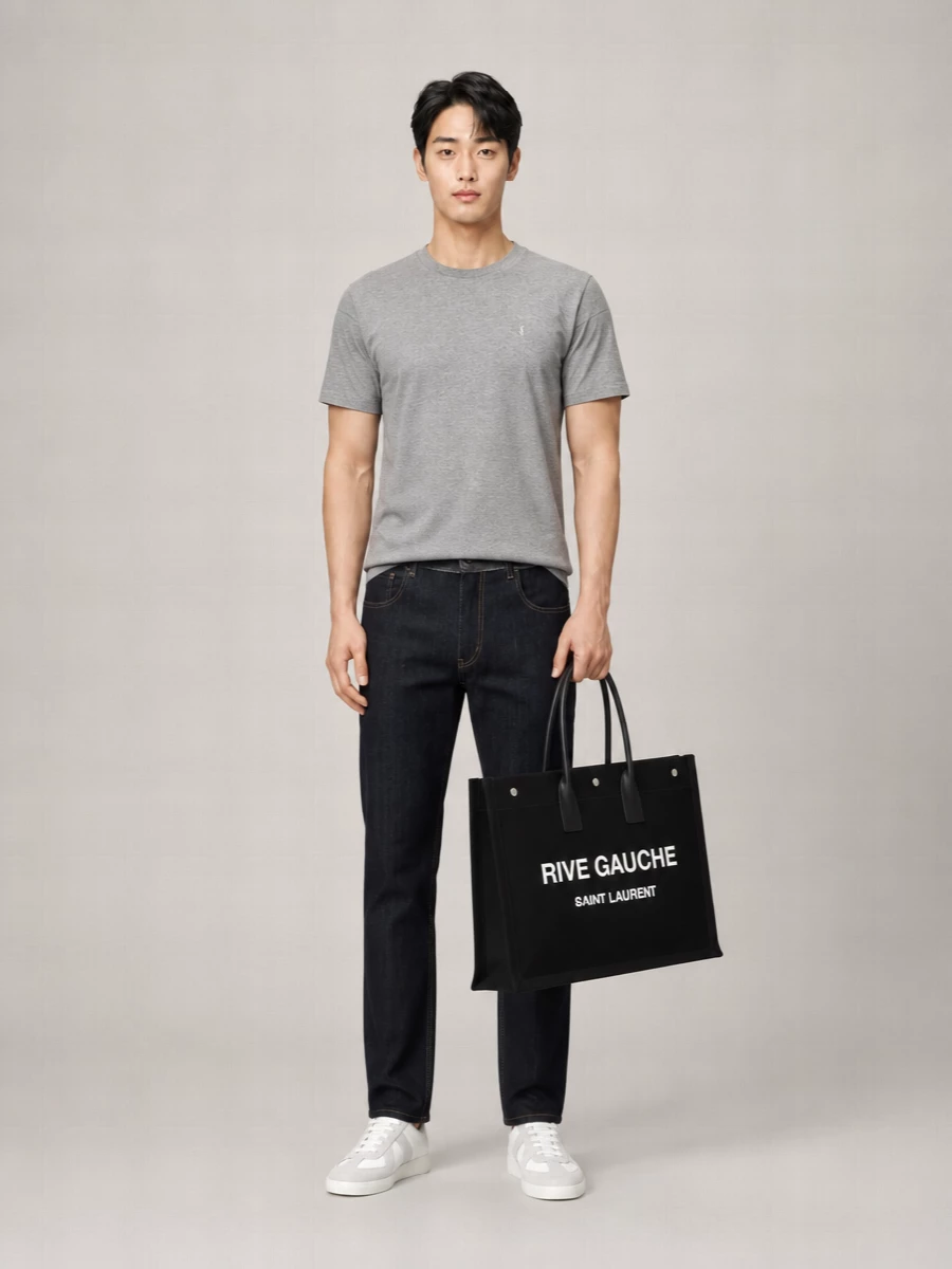 Saint Laurent Cotton Oversized T-Shirt