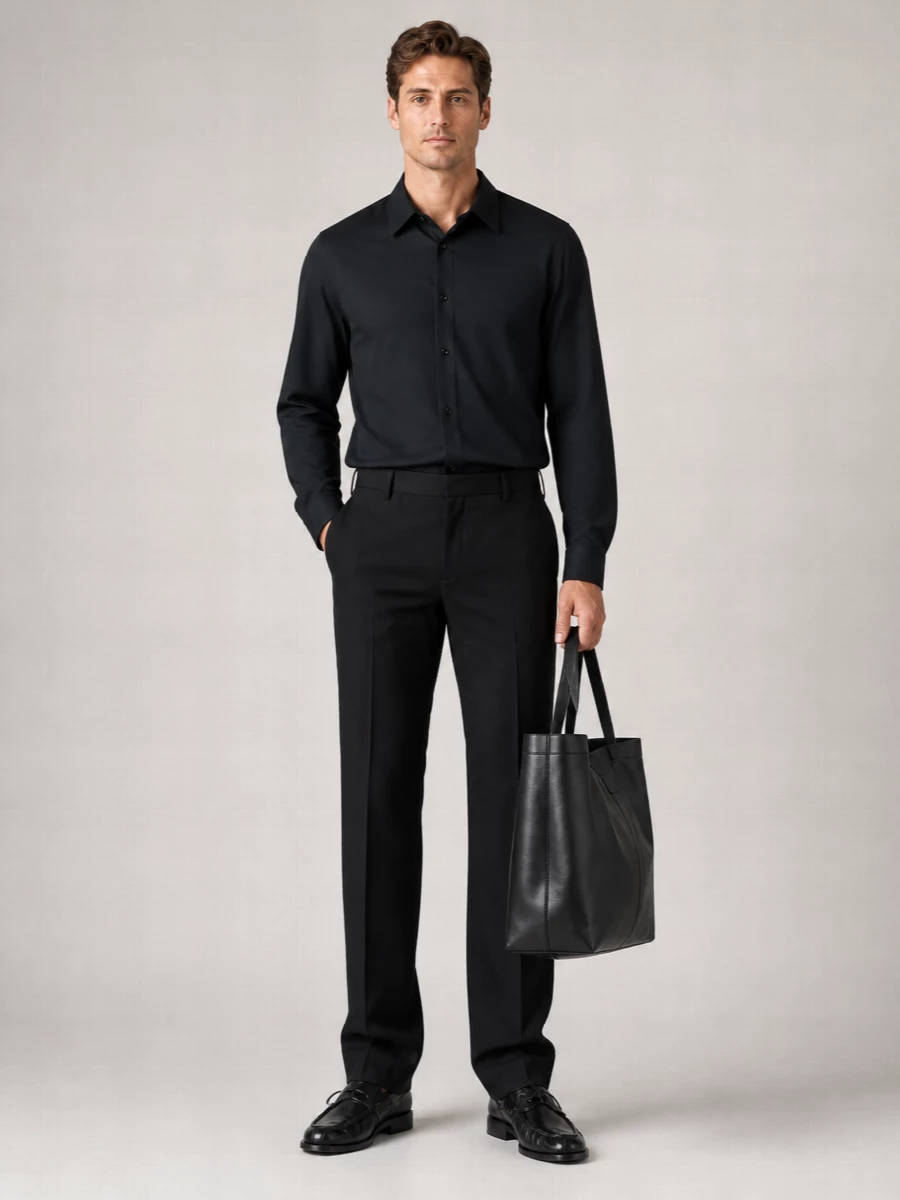 Saint Laurent Leather Large Tote Bag