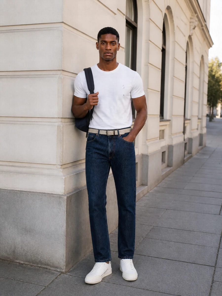 Polo ralph lauren tee apc jeans sneakers