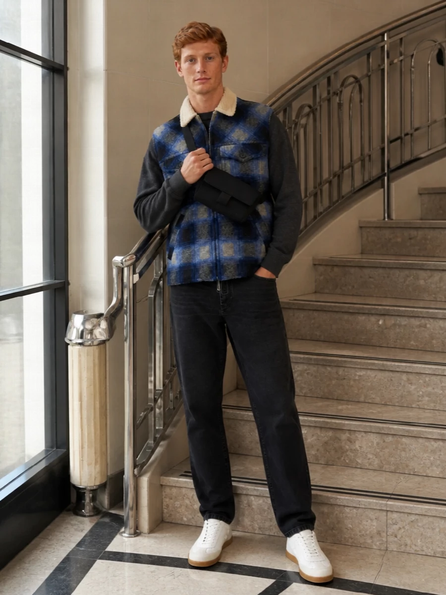 Isabel marant gilet black jeans sneakers