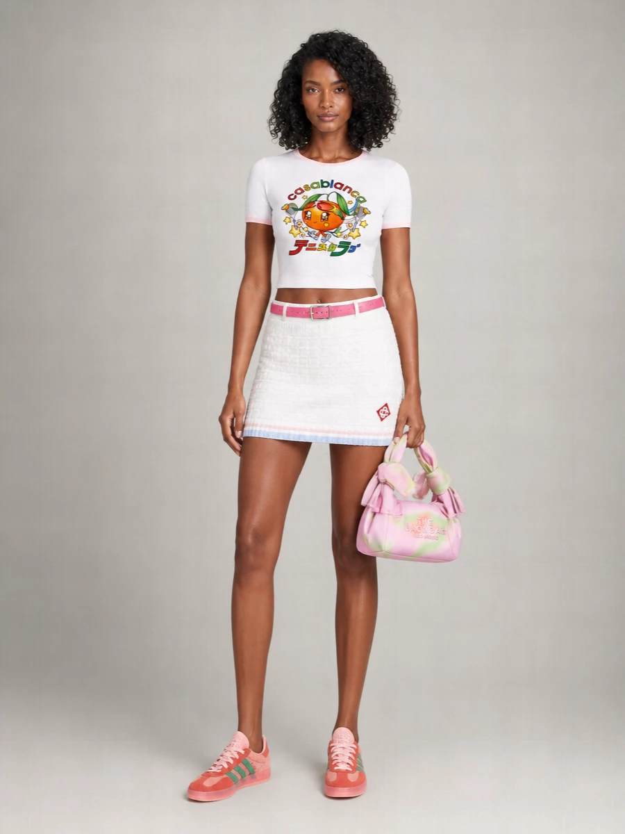 Casablanca Mascot Ringer Cotton T-Shirt
