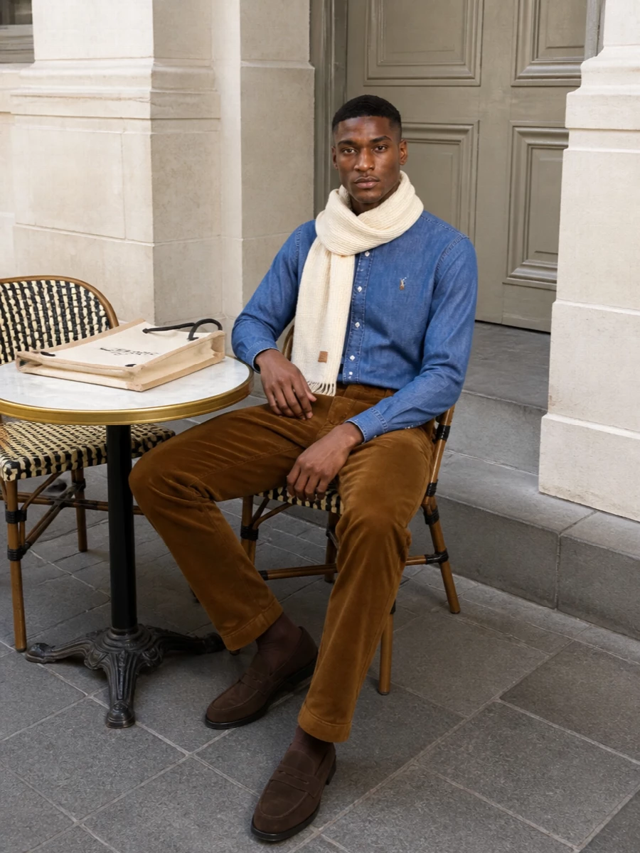 Polo ralph lauren chambray shirt corduroy trousers