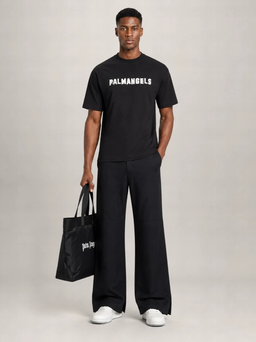 Palm Angels Cotton Logo Print T-Shirt